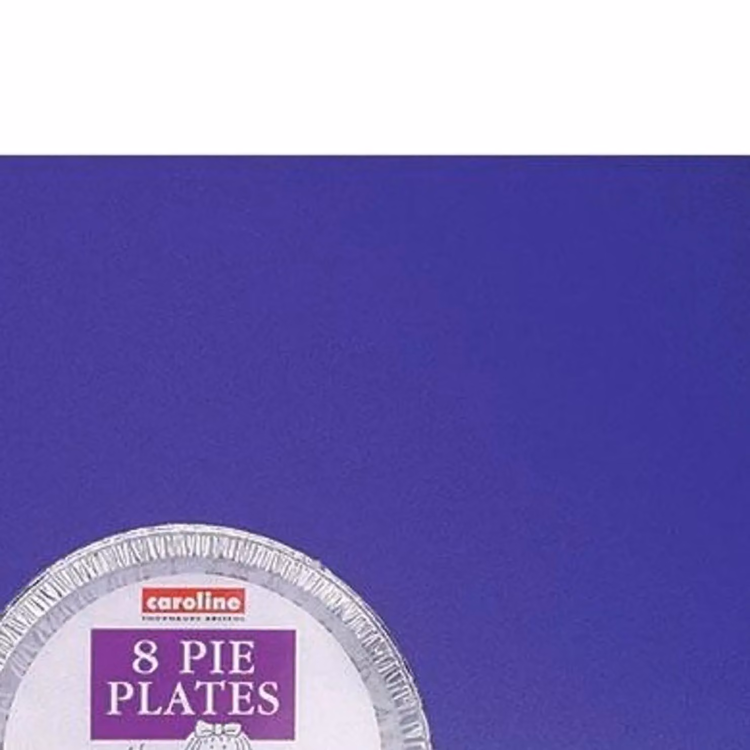 Caroline Silver Round Foil Pie Plates, 8 Pack, Diameter: 19.7 cm – 2