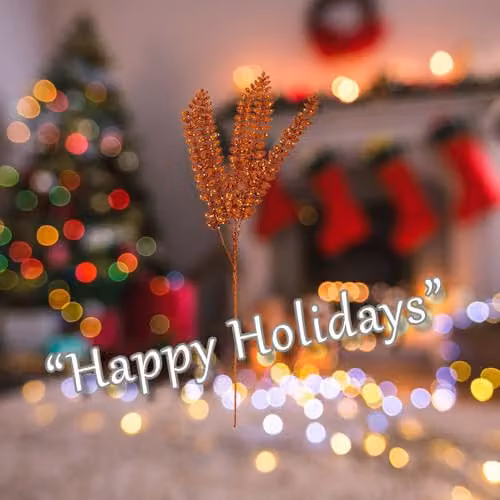 VFM e-Store Christmas Long Stem with Glitter Decoration, Orange, H 80 cm x W 27 cm – 3