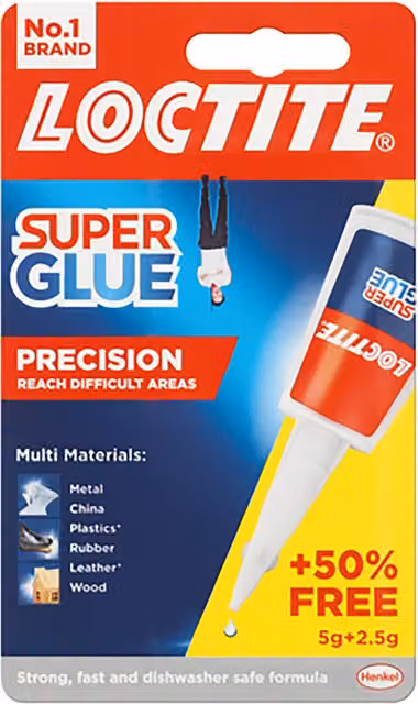 Loctite Precision Super Glue, Transparent Cyanoacrylate Liquid Adhesive, 5 g – 1