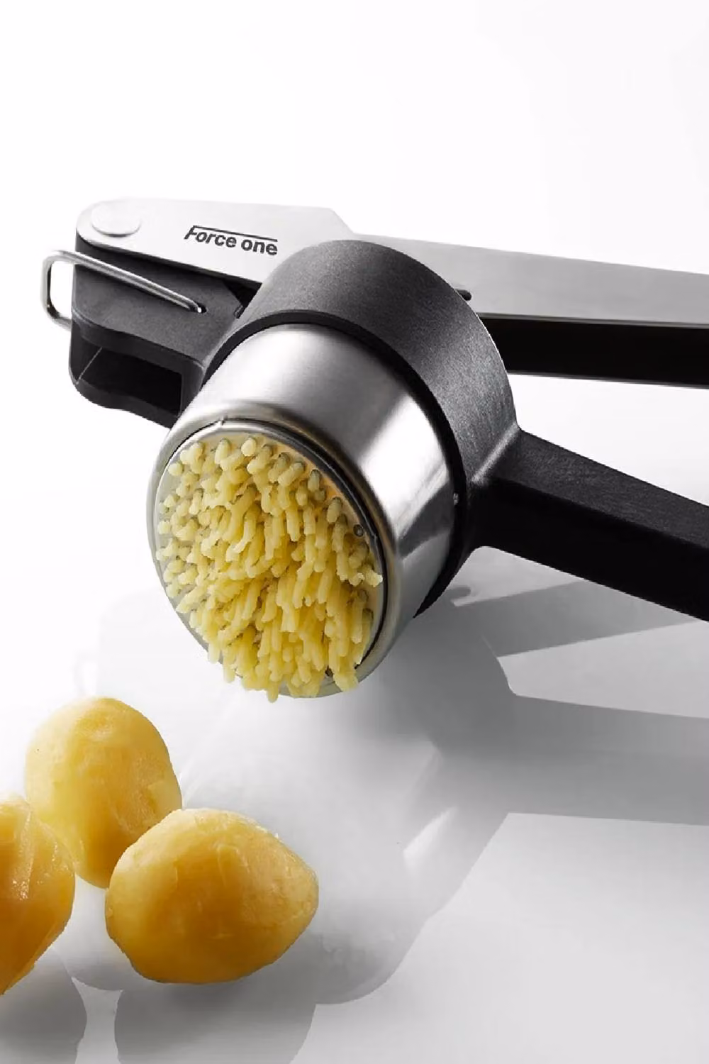 Gefu Force One Multi-Purpose Food Press and Potato Ricer in Silver – 3