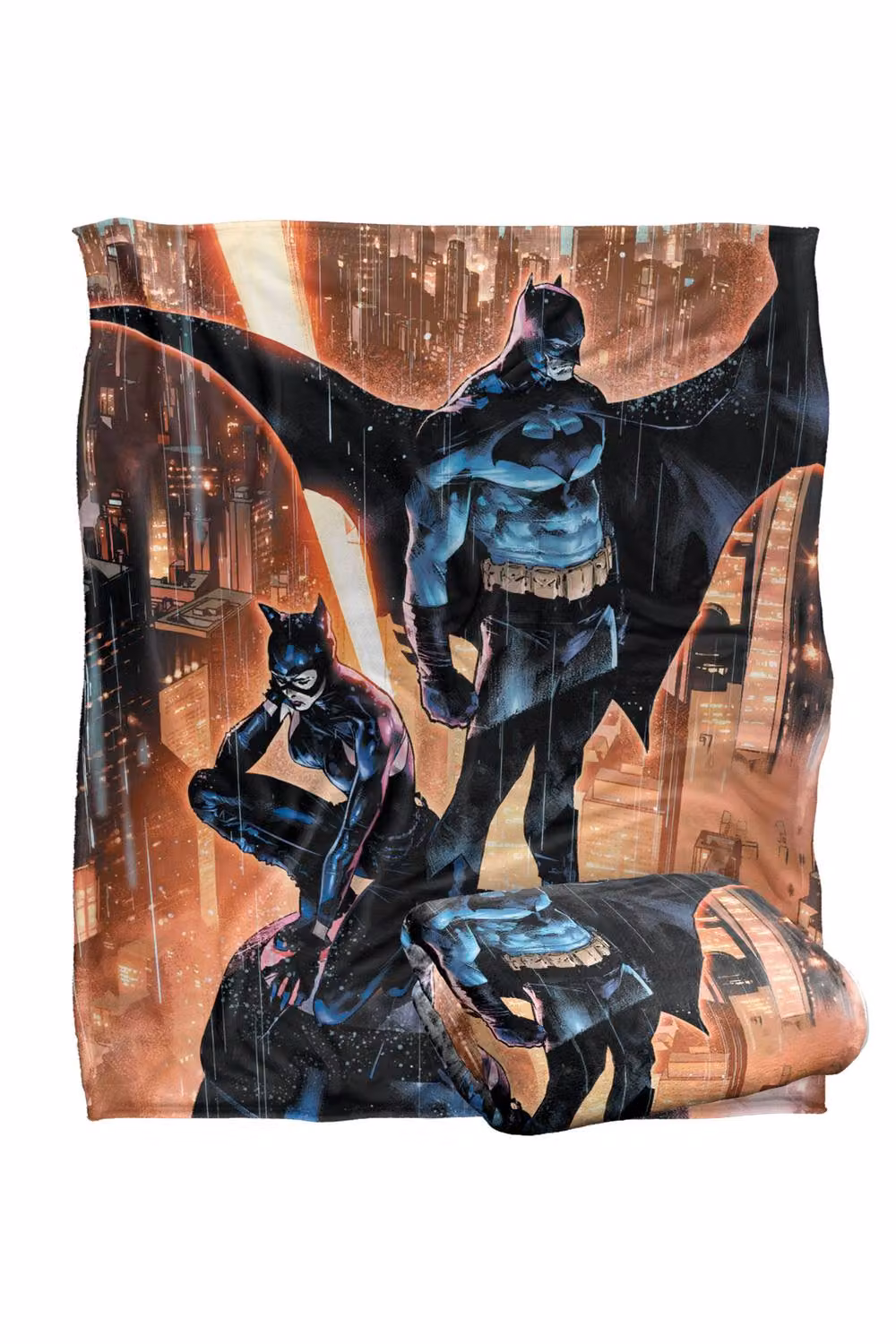 Warner Bros. Batman Catwoman Over City Super Soft Silky Touch Fleece Throw Blanket, Multicolour, W: 91.44 cm x L: 147 cm – 7