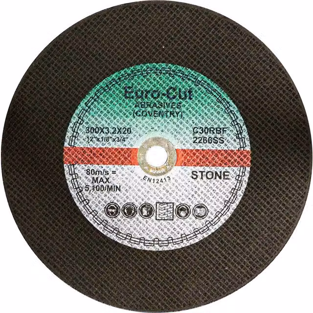 Pegdev Professional Stone and Metal Cutting Disc, 300 mm, Black, Pack of 45