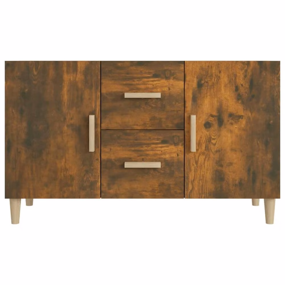 Berkfield Home Smoked Oak Sideboard in Brown, W/D/H: 100 x 36 x 60 cm – 3