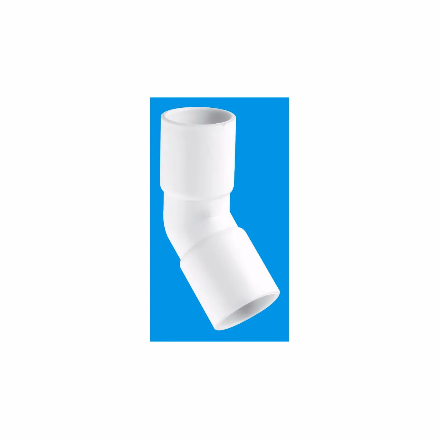 McAlpine R2A 3/4 inch 135 degree Pushfit Overflow Bend in White – 2