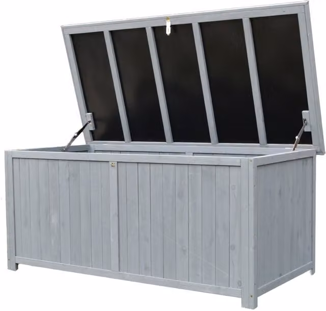 Jack Stonehouse Modern Grey Wooden and Plastic Garden Storage Unit