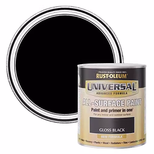 Rust-Oleum Universal Paint and Primer Gloss Black 0.75 l – 1