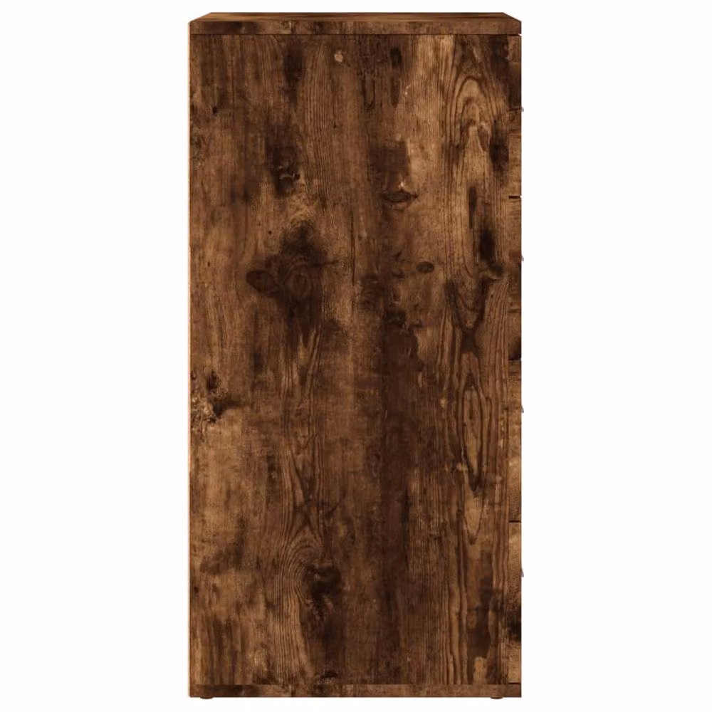 Berkfield Home Set of 2 Modern Smoked Oak Sideboards in Brown, W/D/H: 60 x 39 x 80 cm – 3