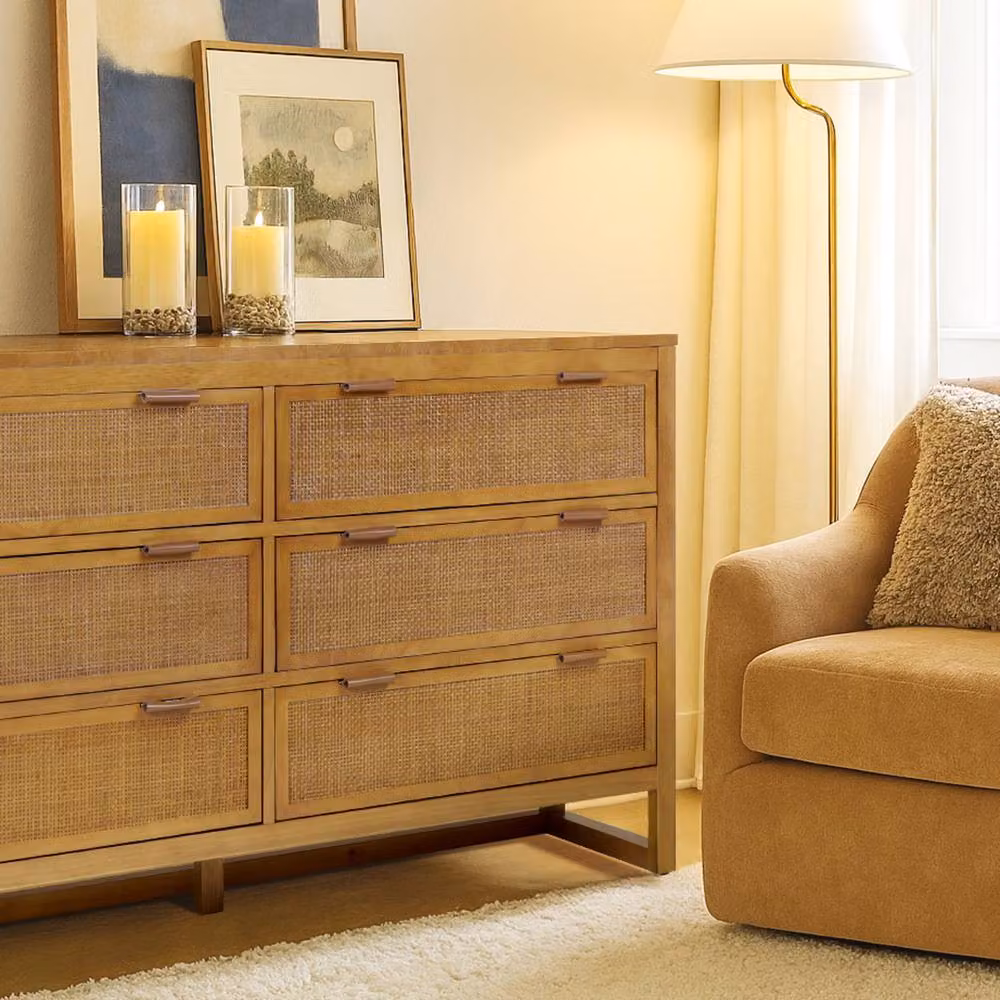 Teamson Home Hatteras 6 Drawer Bedroom Chest of Drawers in Sand and Brown – 3