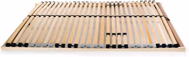 Berkfield Home Slatted Bed Base with 28 Beech and Birch Wood Slats, 7-Zone Ergonomic Support, Beige, W: 120 cm, D: 200 cm – 1