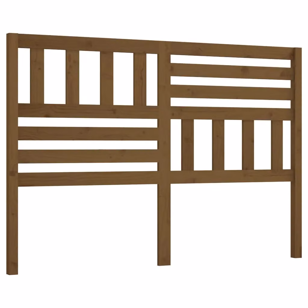 Berkfield Home Rustic Solid Wood Pine Bed Headboard in Honey Brown, W: 146 cm, D: 4 cm, H: 100 cm – 2