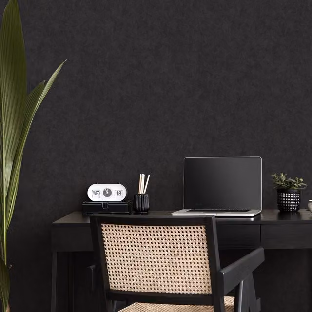 Erismann Dynamic Flow Abstract Black Pre-pasted Vinyl and Textile Wallpaper Roll