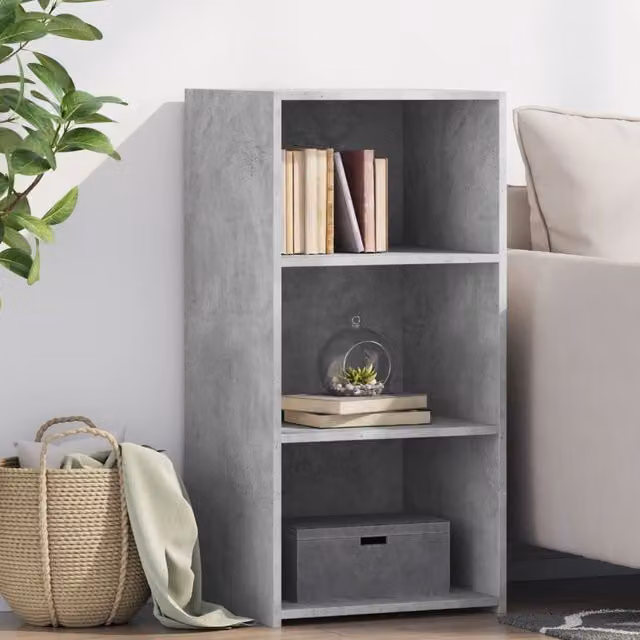 Berkfield Home Modern Sideboard in Grey Matt MDF, W/D/H: 45 x 41 x 93 cm