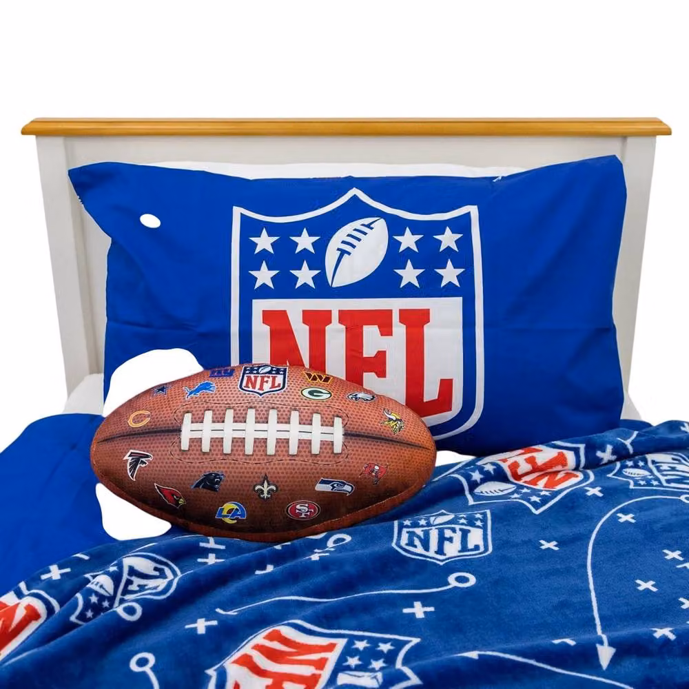 NFL Blue Fleece Crest Baby Blanket – 2