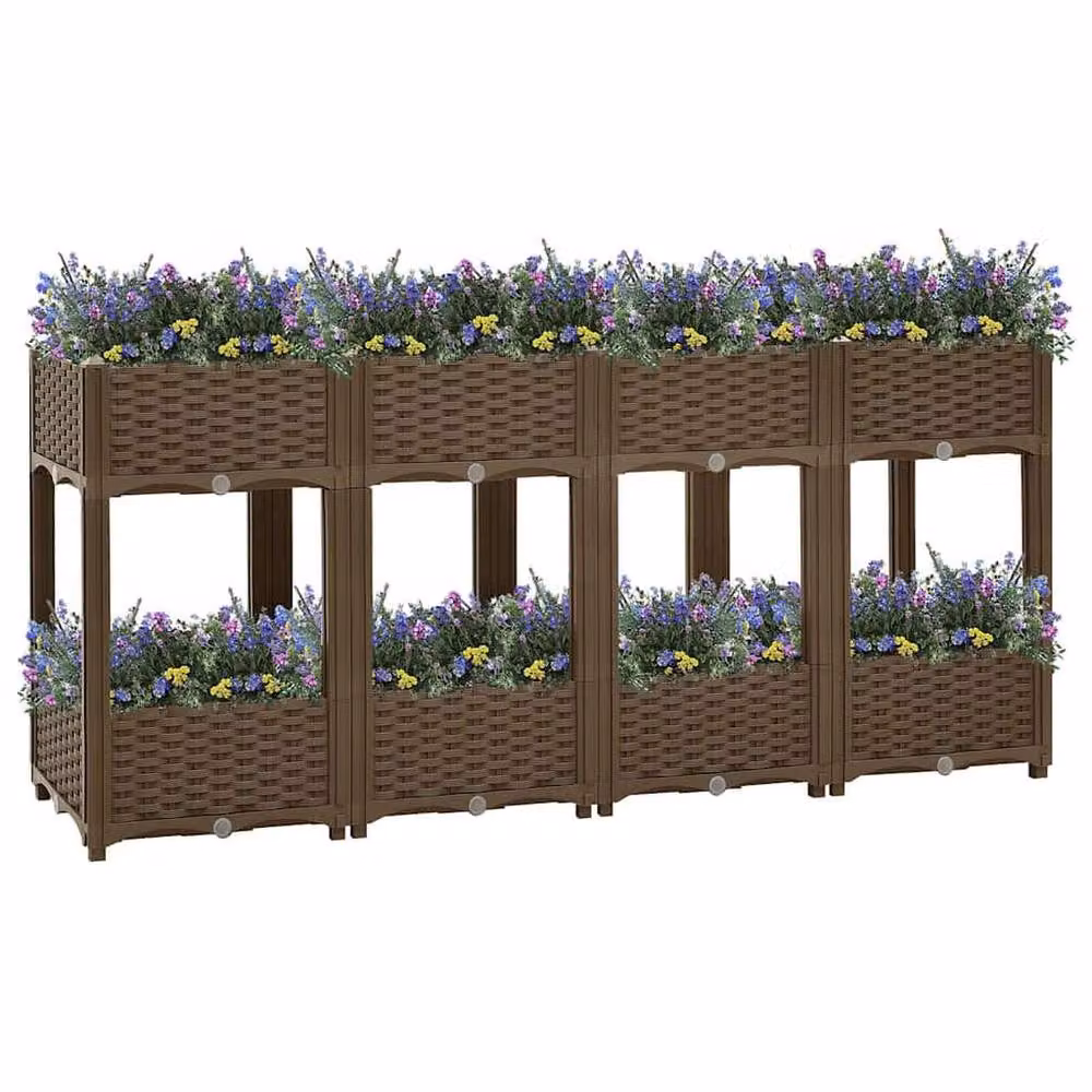 Berkfield Home Brown Polypropylene Raised Bed W/D/H: 160 x 40 x 71 cm – 2