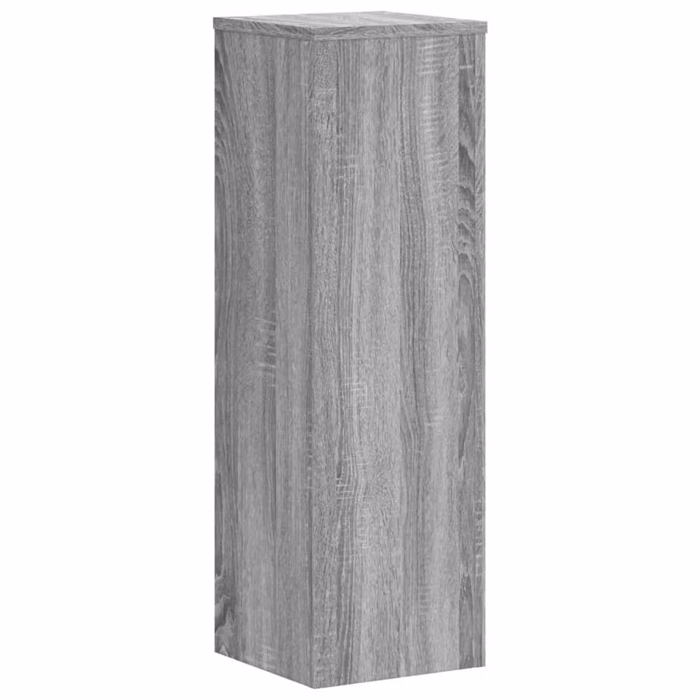 Berkfield Home Set of 2 Grey Sonoma Plant Stands in Engineered Wood, W/D/H: 25 x 25 x 80 cm – 2