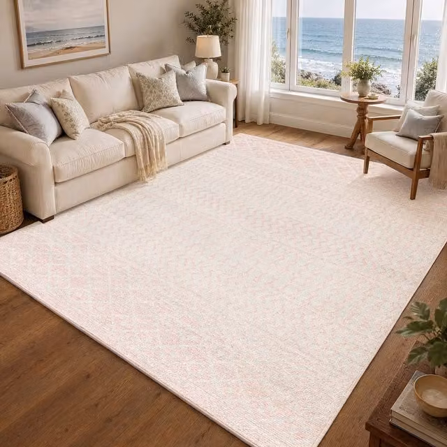 Livabliss Elaziz Geometric Pink Rug W: 160 cm, L: 230 cm