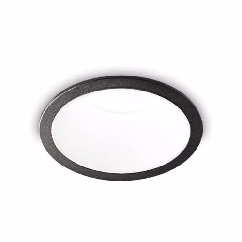 Netlighting Game Round Recessed Downlight in Black or White, 3000K Warm White