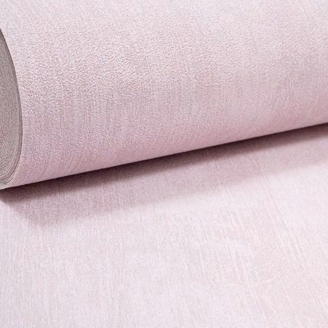 Deco Print Eco Plain Mottled Light Blush Pink and Grey Paste the Wall Wallpaper