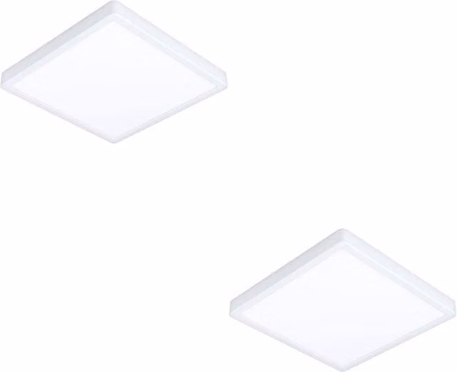 Loops 2 Pack White Square LED Ceiling Lights for Modern Indoor Use – 1