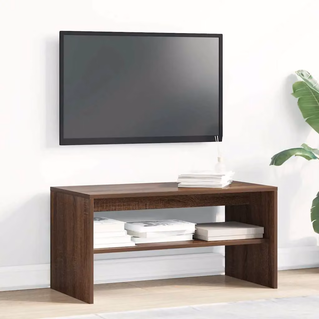 Berkfield Home Modern Brown Oak TV Cabinet W/D/H: 80 x 40 x 40 cm – 3