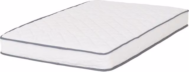 Seconique Yasmin Double Roll-Up Bonnell Spring Mattress, White, W/D/H: 140 x 200 x 18 cm