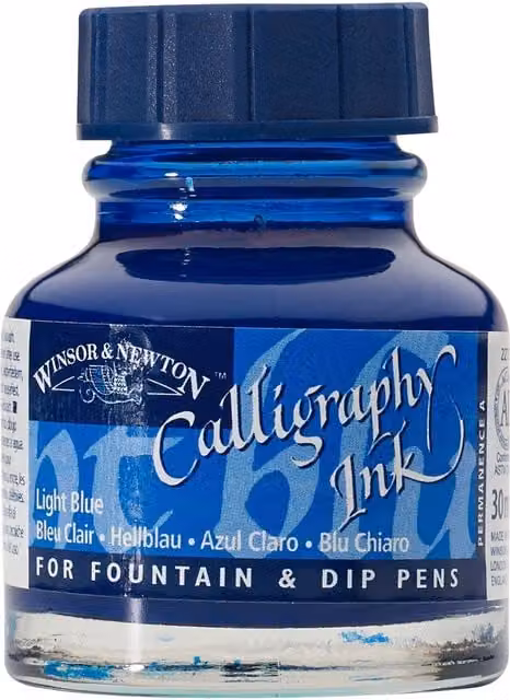 Winsor and Newton Calligraphy Ink Blue 30 ml
