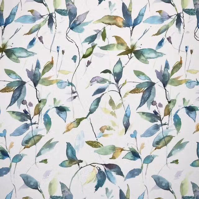 Terrys Lago Outdoor UV Water Resistant Printed Fabric in Turquoise, Blue and Multicolour