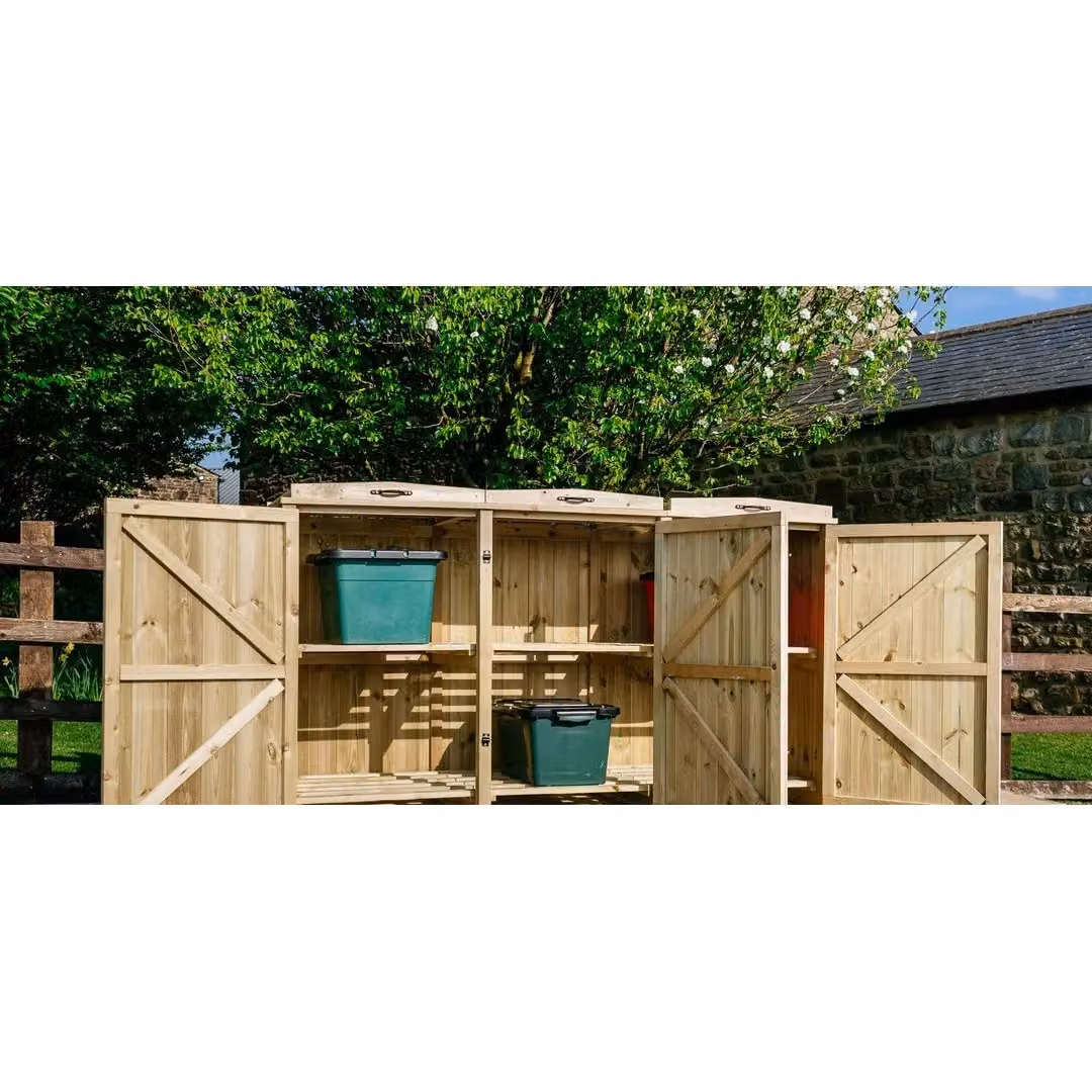 Buttercup Farm Chatburn 6 Box Store in Brown Timber W/D/H: 180.5 x 120.0 x 80.4 cm – 3