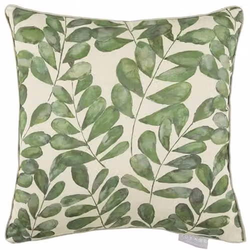 Voyage Maison Rowan Feather Filled Floral Decorative Cushion, Green and Multicolour, W/D/H: 50 x 50 x 50 cm – 1