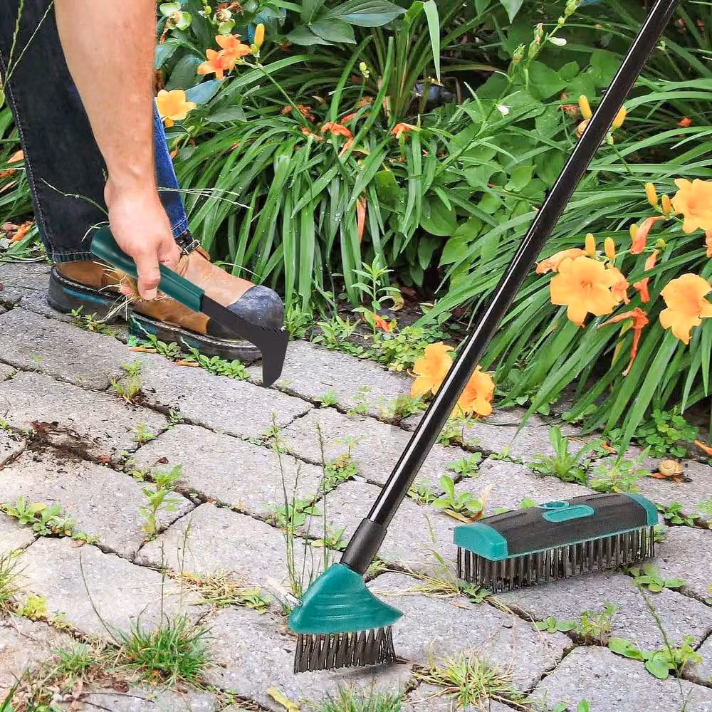 SPETLEK 4 in 1 Telescopic Weed Remover Brush in Green with Metal Wire – 2