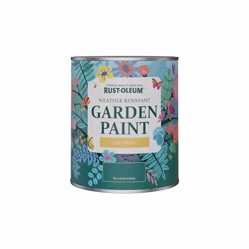 Rust-Oleum Mould Resistant Garden Paint in Matt Finish, Green, 750ml – 3