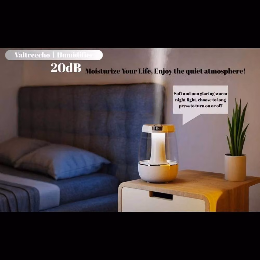 FLAVORA 3L Air Humidifier in White and Transparent – 4