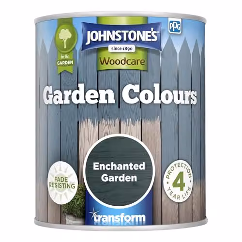 Johnstone's Woodcare Garden Colours Enchanted Garden Semi-Transparent Green 1L – 2