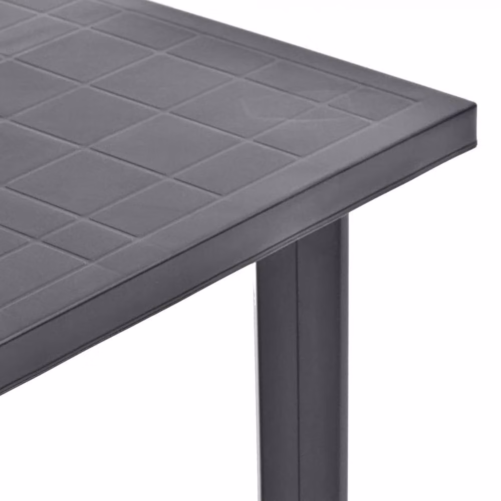 Berkfield Home Anthracite Garden Table, W/D/H: 80 x 75 x 72 cm – 2