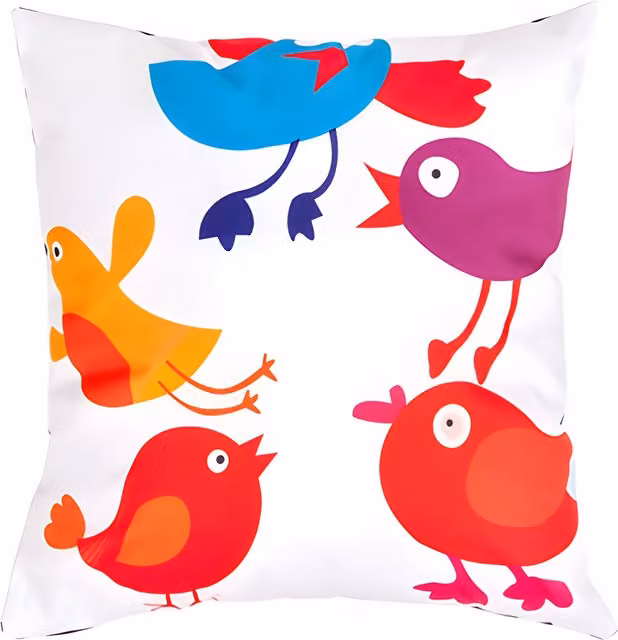 Gardenista Birdie Printed Outdoor Scatter Cushion in Multicolour