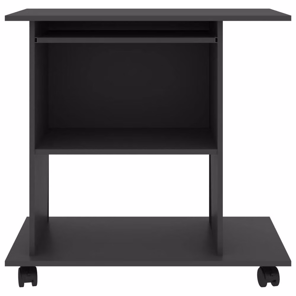 Berkfield Home Modern Computer Desk in Grey, W/D/H: 80 x 50 x 75 cm – 4