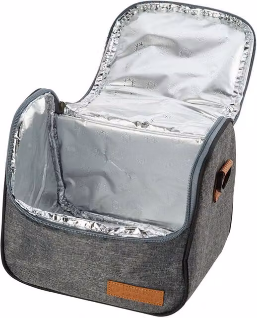 Living and Home Portable Insulated Lunch Tote Bag with Adjustable Shoulder Strap in Grey – 1