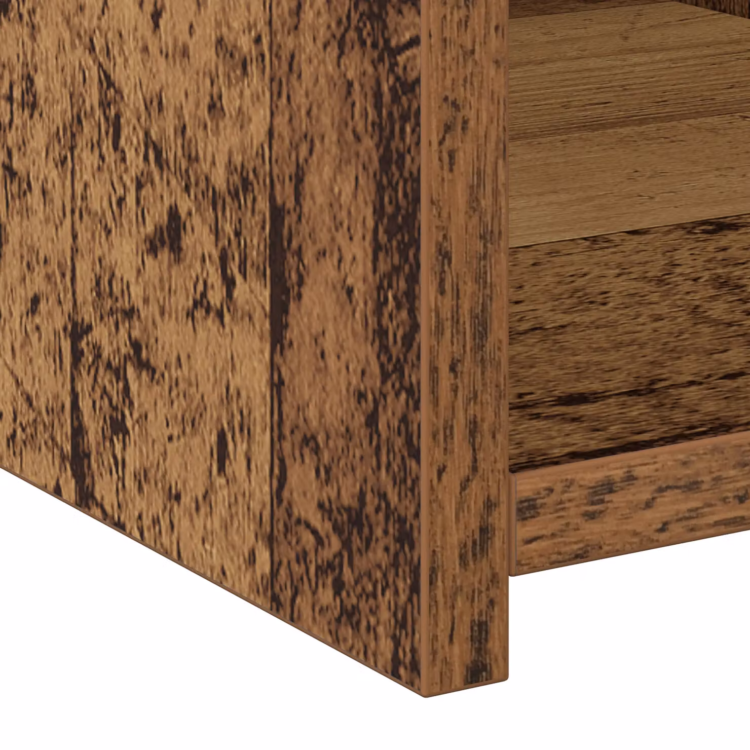 Berkfield Home Rustic Highboard in Old Wood Brown, W: 42.5 cm, D: 42.5 cm, H: 185 cm – 4