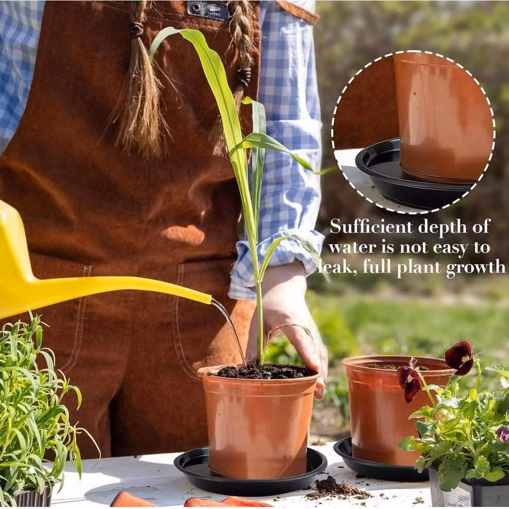 SPETLEK Black Plant Pot Saucers, 20 Pack – 4