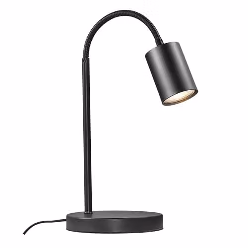 Nordlux Explore Adjustable Metal Table Lamp, Black, GU10 – 1