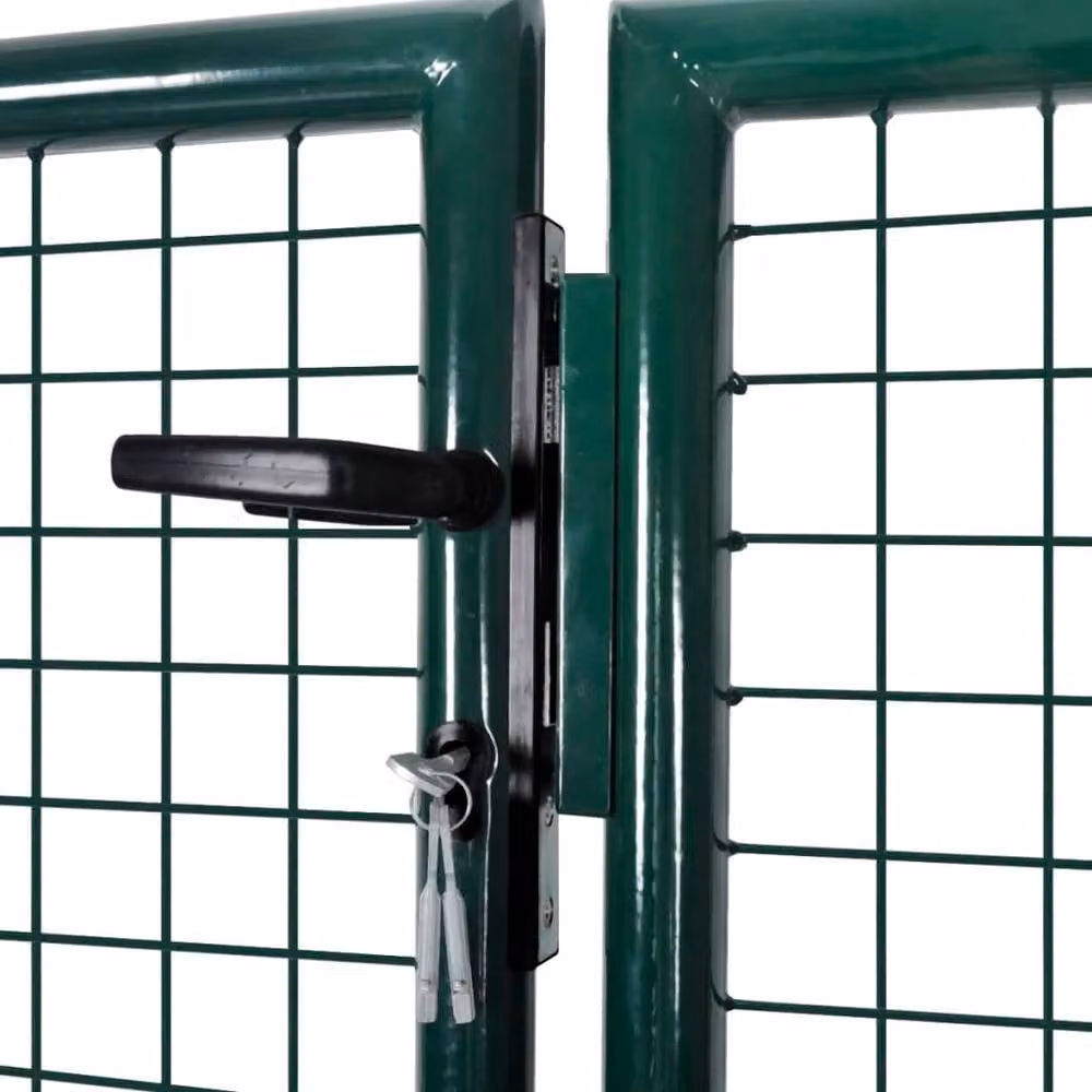 Berkfield Home Green Galvanised Steel Garden Mesh Swing Gate – 2