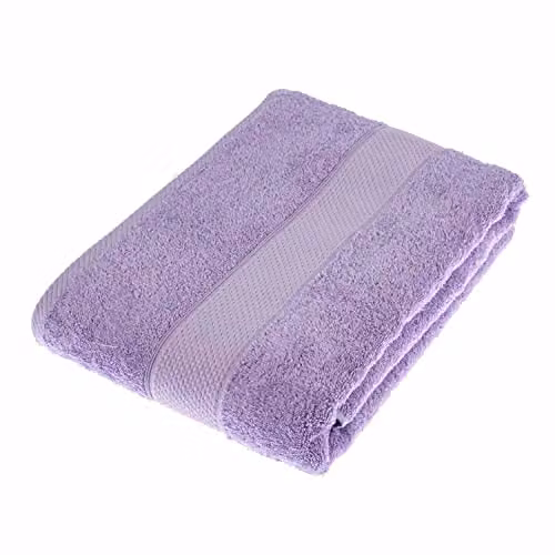 Homescapes Purple Turkish Cotton Bath Sheet, 500 GSM, Fluffy and Quick-Drying