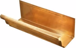 Coppa Gutta Copper Large Ogee Gutter, Bronze, Width: 145 mm, Length: 2.4 m