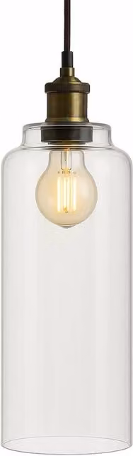 CGC Lighting Margot Transparent Glass Cylinder Lampshade