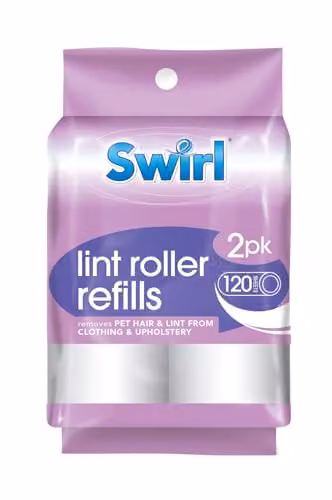 Swirl Lint Roller Refills in White