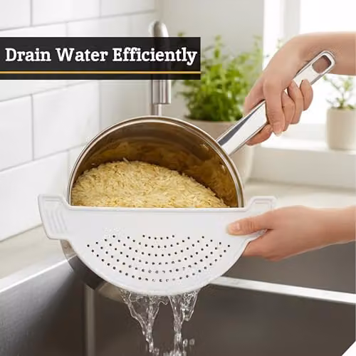 Orsina White Plastic Round Colander – 5