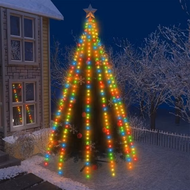 Berkfield Home Multicolour RGB LED Christmas Tree Lights, 500 cm