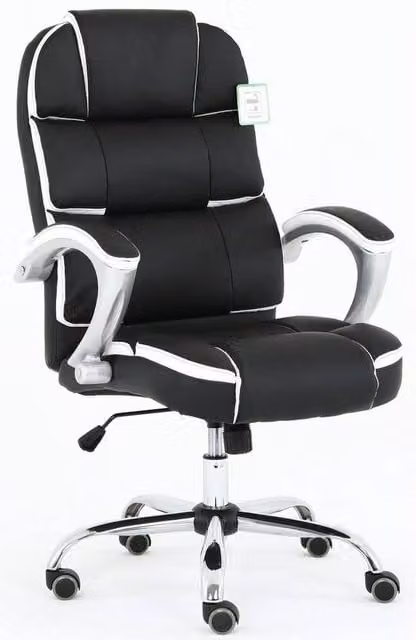EONLION Black Executive Swivel Office Chair with Headrest for Home or Office – 1