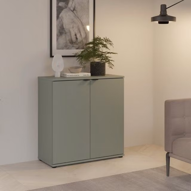 Furniture To Go Ganymede 2 Door Cupboard in Sage Green