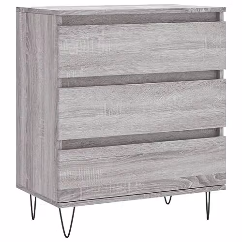 vidaXL Grey Sonoma Sideboard in Engineered Wood W/D/H: 60 x 35 x 70 cm – 1